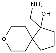 1-(aminomethyl)-8-oxaspiro[4.5]decan-1-ol Structure