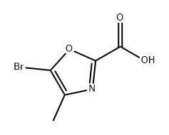 2-Oxazolecarboxylic acid, 5-bromo-4-methyl- Structure