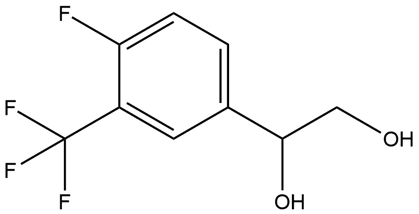 1-[4-Fluoro-3-(trifluoromethyl)phenyl]-1,2-ethanediol Structure