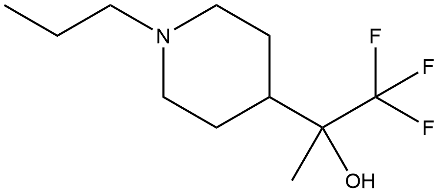 1,1,1-trifluoro-2-(1-propylpiperidin-4-yl)propan-2-ol 구조식 이미지