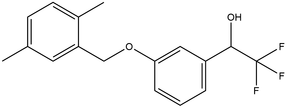 3-[(2,5-Dimethylphenyl)methoxy]-α-(trifluoromethyl)benzenemethanol Structure