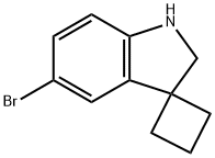 Spiro[cyclobutane-1,3'-[3H]indole], 5'-bromo-1',2'-dihydro- Structure