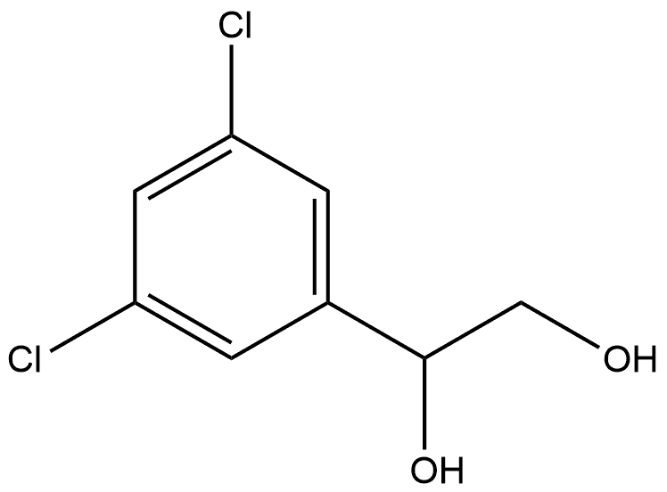 1-(3,5-Dichlorophenyl)-1,2-ethanediol Structure