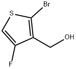 (2-Bromo-4-fluorothiophen-3-yl)methanol Structure