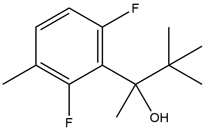 α-(1,1-Dimethylethyl)-2,6-difluoro-α,3-dimethylbenzenemethanol Structure