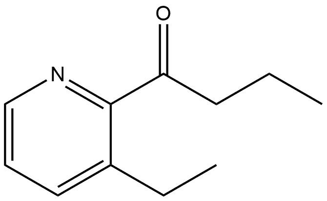 1-(3-Ethyl-2-pyridinyl)-1-butanone Structure