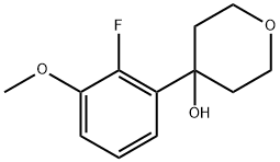4-(2-fluoro-3-methoxyphenyl)tetrahydro-2H-pyran-4-ol 구조식 이미지