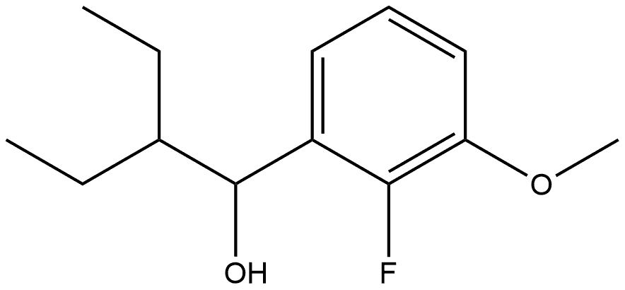 α-(1-Ethylpropyl)-2-fluoro-3-methoxybenzenemethanol Structure