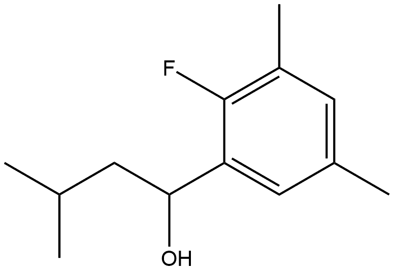 2-Fluoro-3,5-dimethyl-α-(2-methylpropyl)benzenemethanol Structure