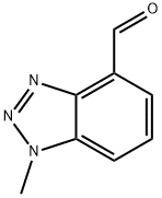 1H-Benzotriazole-4-carboxaldehyde, 1-methyl- Structure