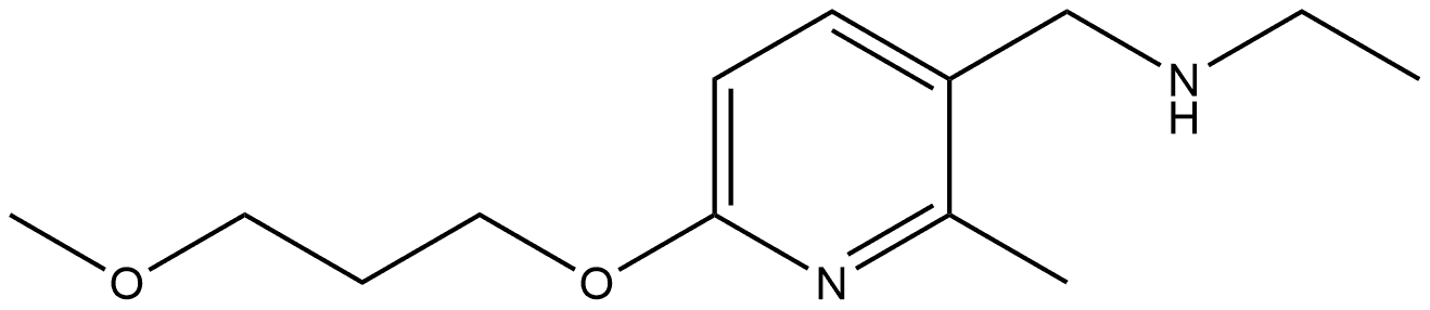 N-Ethyl-6-(3-methoxypropoxy)-2-methyl-3-pyridinemethanamine Structure