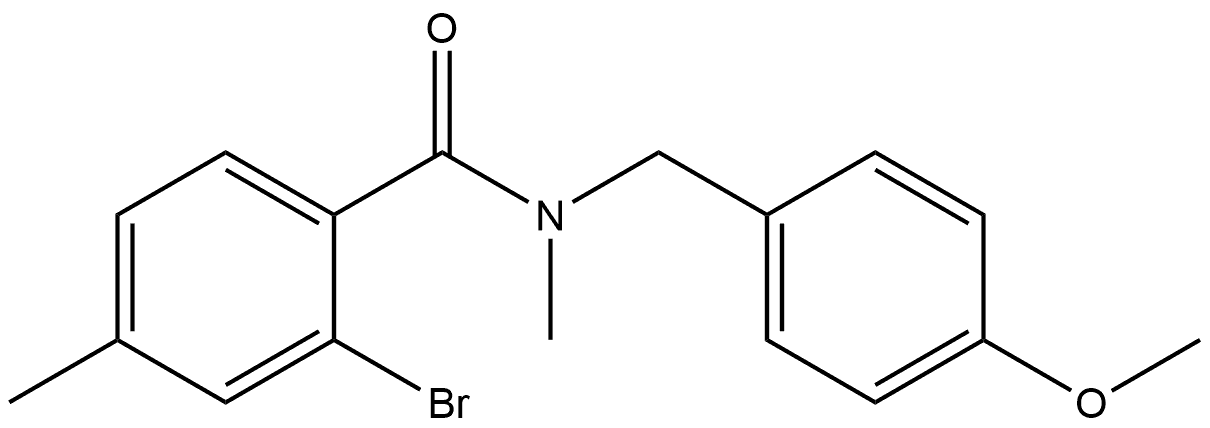 2-Bromo-N-[(4-methoxyphenyl)methyl]-N,4-dimethylbenzamide Structure