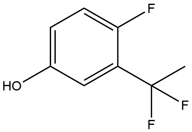 3-(1,1-difluoroethyl)-4-fluorophenol Structure