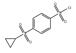 Benzenesulfonyl chloride, 4-(cyclopropylsulfonyl)- Structure
