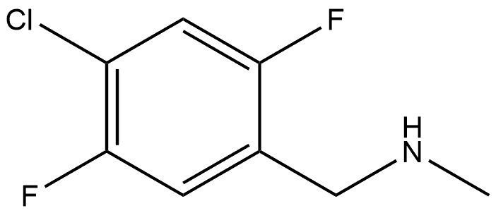 (4-chloro-2,5-difluorophenyl)methyl](methyl)amine Structure