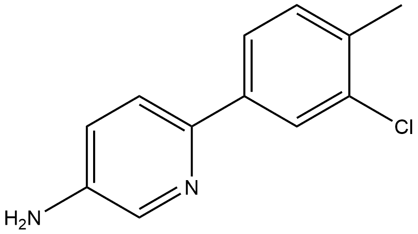 6-(3-Chloro-4-methylphenyl)-3-pyridinamine 구조식 이미지
