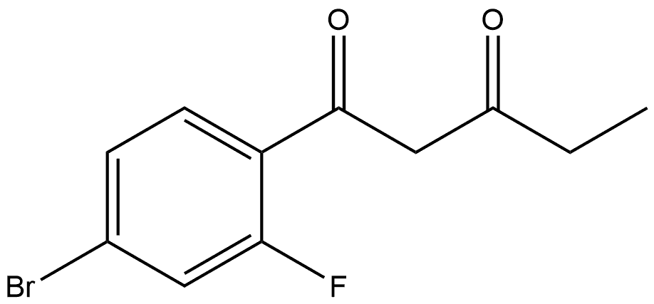 1-(4-Bromo-2-fluorophenyl)-1,3-pentanedione Structure