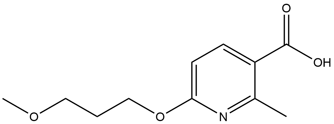 6-(3-Methoxypropoxy)-2-methyl-3-pyridinecarboxylic acid Structure