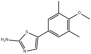 5-(4-Methoxy-3,5-dimethylphenyl)thiazol-2-amine Structure