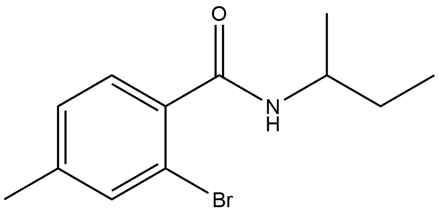 2-Bromo-4-methyl-N-(1-methylpropyl)benzamide Structure