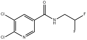 5,6-Dichloro-N-(2,2-difluoroethyl)nicotinamide 구조식 이미지