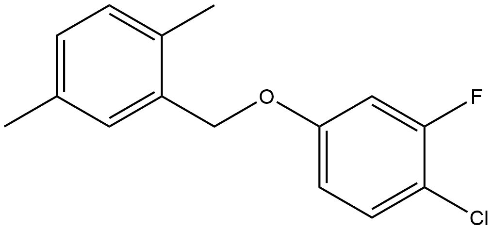 Benzene, 1-chloro-4-[(2,5-dimethylphenyl)methoxy]-2-fluoro- Structure