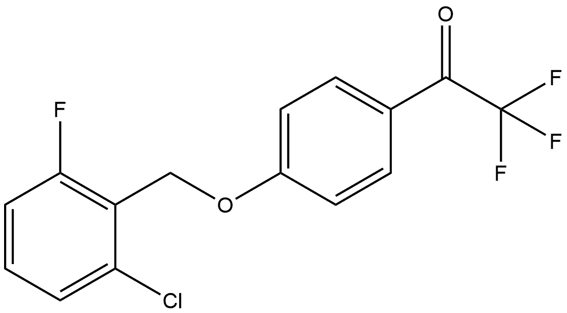 1-(4-((2-Chloro-6-fluorobenzyl)oxy)phenyl)-2,2,2-trifluoroethanone Structure