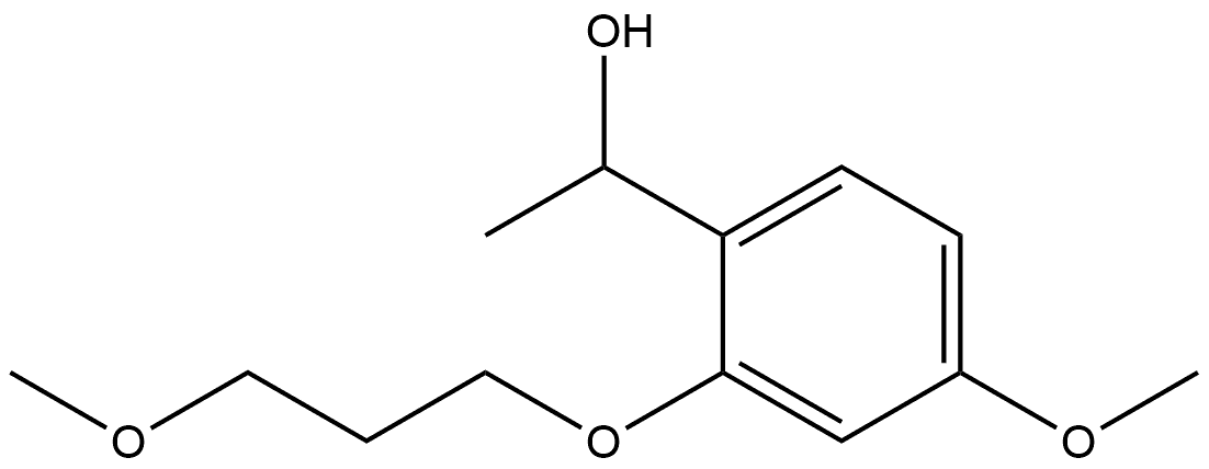 4-Methoxy-2-(3-methoxypropoxy)-α-methylbenzenemethanol Structure