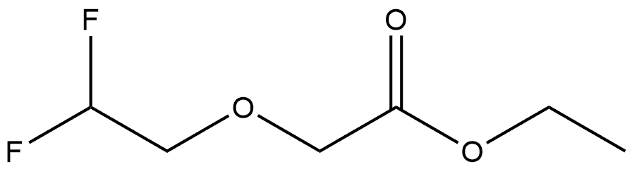 ethyl 2-(2,2-difluoroethoxy)acetate Structure