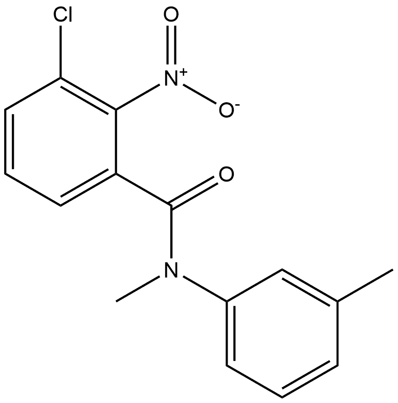 3-chloro-N-methyl-2-nitro-N-(m-tolyl)benzamide Structure