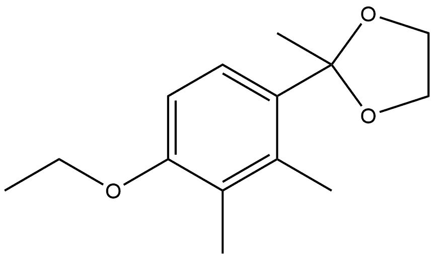 2-(4-Ethoxy-2,3-dimethylphenyl)-2-methyl-1,3-dioxolane Structure