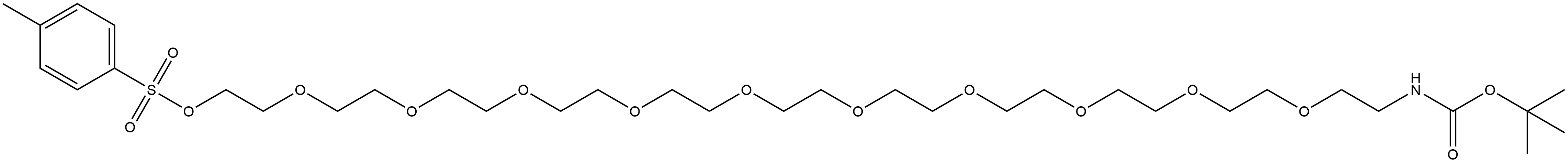 NHBoc-PEG11-Tos Structure