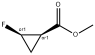 Cyclopropanecarboxyl?ic acid, 2-?fluoro-?, methyl ester, (1R,?2R)?-?rel- Structure