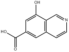 6-Isoquinolinecarboxylic acid, 8-hydroxy- Structure