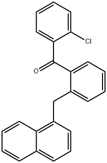 Methanone, (2-chlorophenyl)[2-(1-naphthalenylmethyl)phenyl]- 구조식 이미지