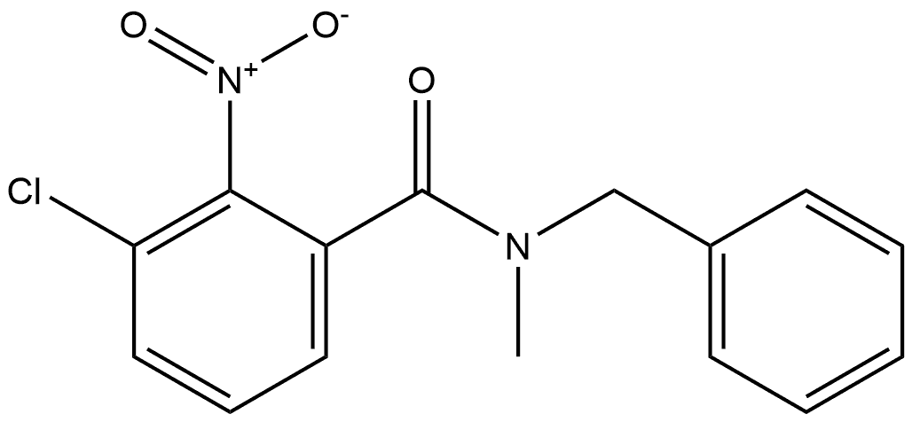 N-benzyl-3-chloro-N-methyl-2-nitrobenzamide Structure