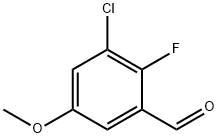 3-Chloro-2-fluoro-5-methoxybenzaldehyde Structure