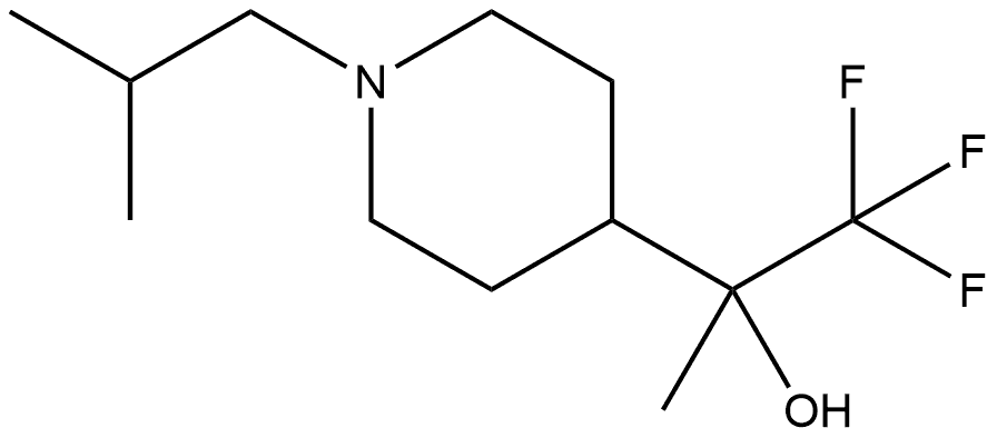 1,1,1-trifluoro-2-(1-isobutylpiperidin-4-yl)propan-2-ol 구조식 이미지