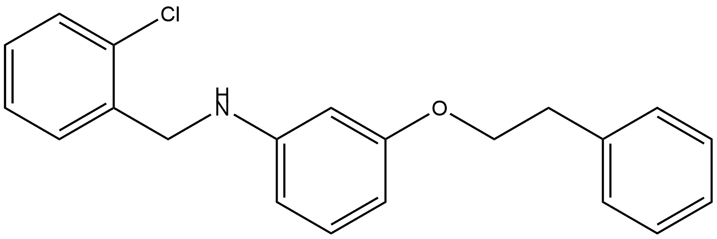 2-Chloro-N-[3-(2-phenylethoxy)phenyl]benzenemethanamine Structure