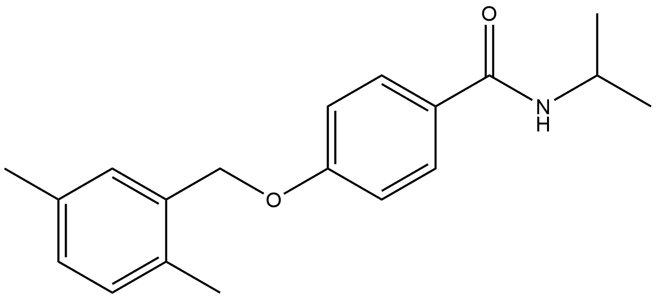 4-[(2,5-Dimethylphenyl)methoxy]-N-(1-methylethyl)benzamide Structure