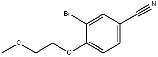 Benzonitrile, 3-bromo-4-(2-methoxyethoxy)- Structure