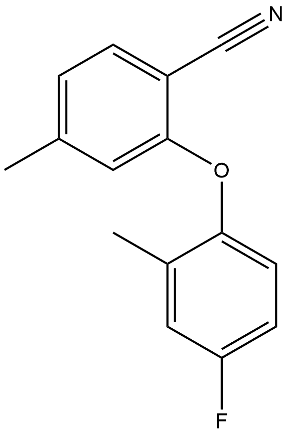 2-(4-Fluoro-2-methylphenoxy)-4-methylbenzonitrile Structure