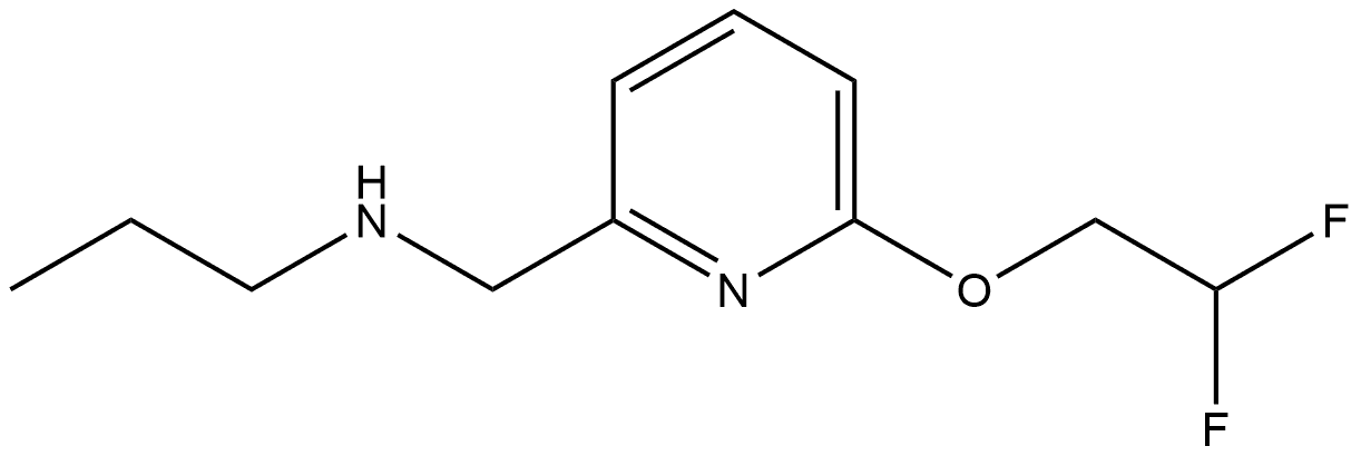 6-(2,2-Difluoroethoxy)-N-propyl-2-pyridinemethanamine Structure