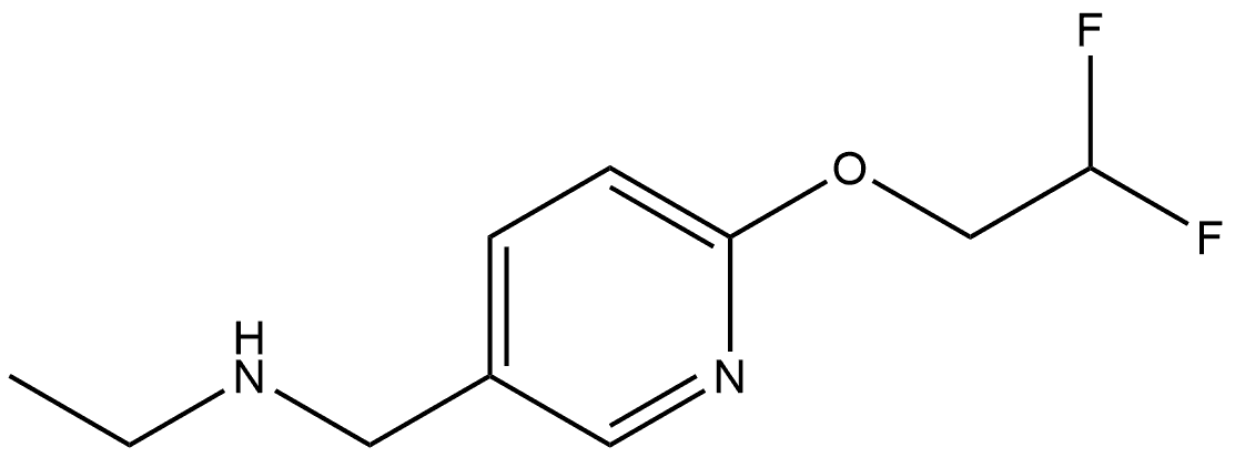 6-(2,2-Difluoroethoxy)-N-ethyl-3-pyridinemethanamine Structure