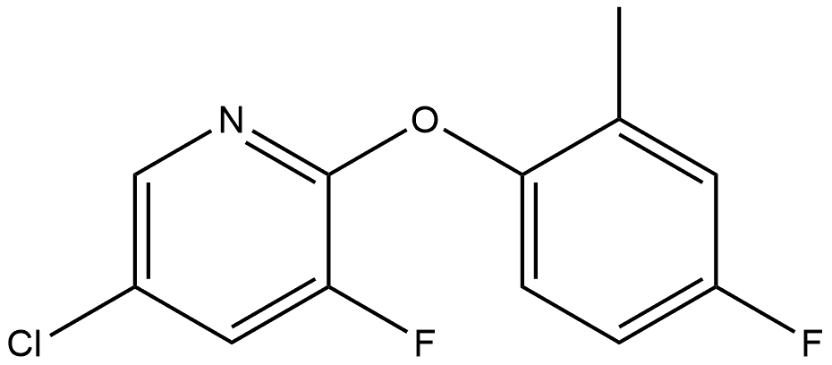 5-Chloro-3-fluoro-2-(4-fluoro-2-methylphenoxy)pyridine Structure