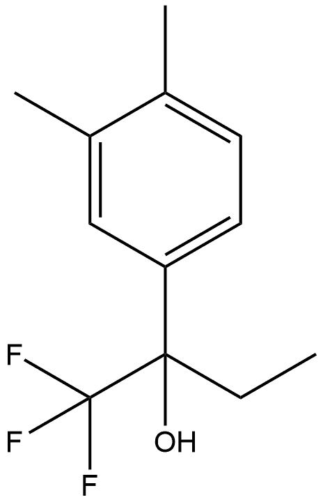 α-Ethyl-3,4-dimethyl-α-(trifluoromethyl)benzenemethanol Structure