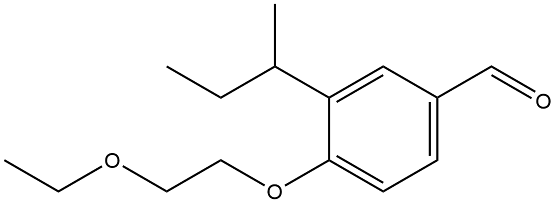 4-(2-Ethoxyethoxy)-3-(1-methylpropyl)benzaldehyde Structure