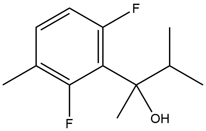 2,6-Difluoro-α,3-dimethyl-α-(1-methylethyl)benzenemethanol Structure