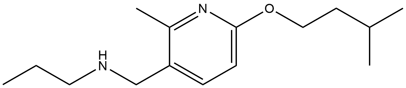 2-Methyl-6-(3-methylbutoxy)-N-propyl-3-pyridinemethanamine Structure