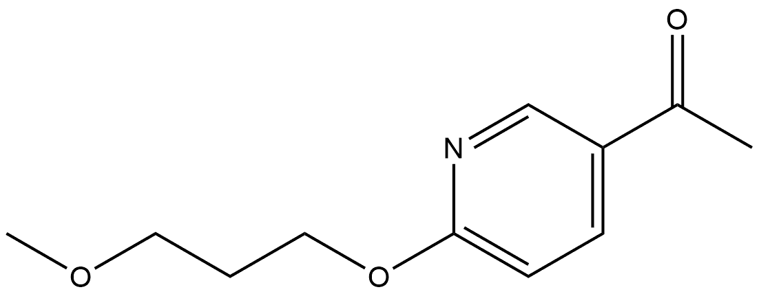 1-[6-(3-Methoxypropoxy)-3-pyridinyl]ethanone Structure